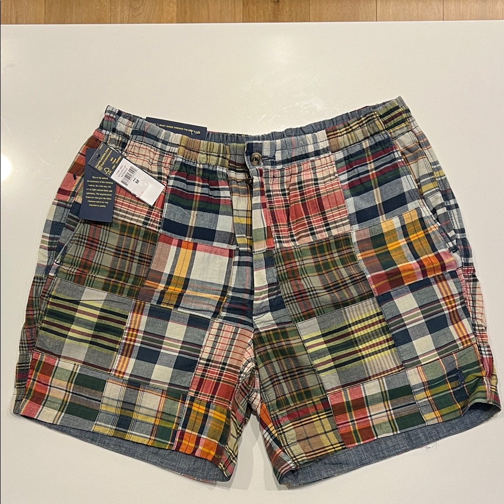 Polo Ralph Lauren - Men's Madras Patchwork Shorts - Size M